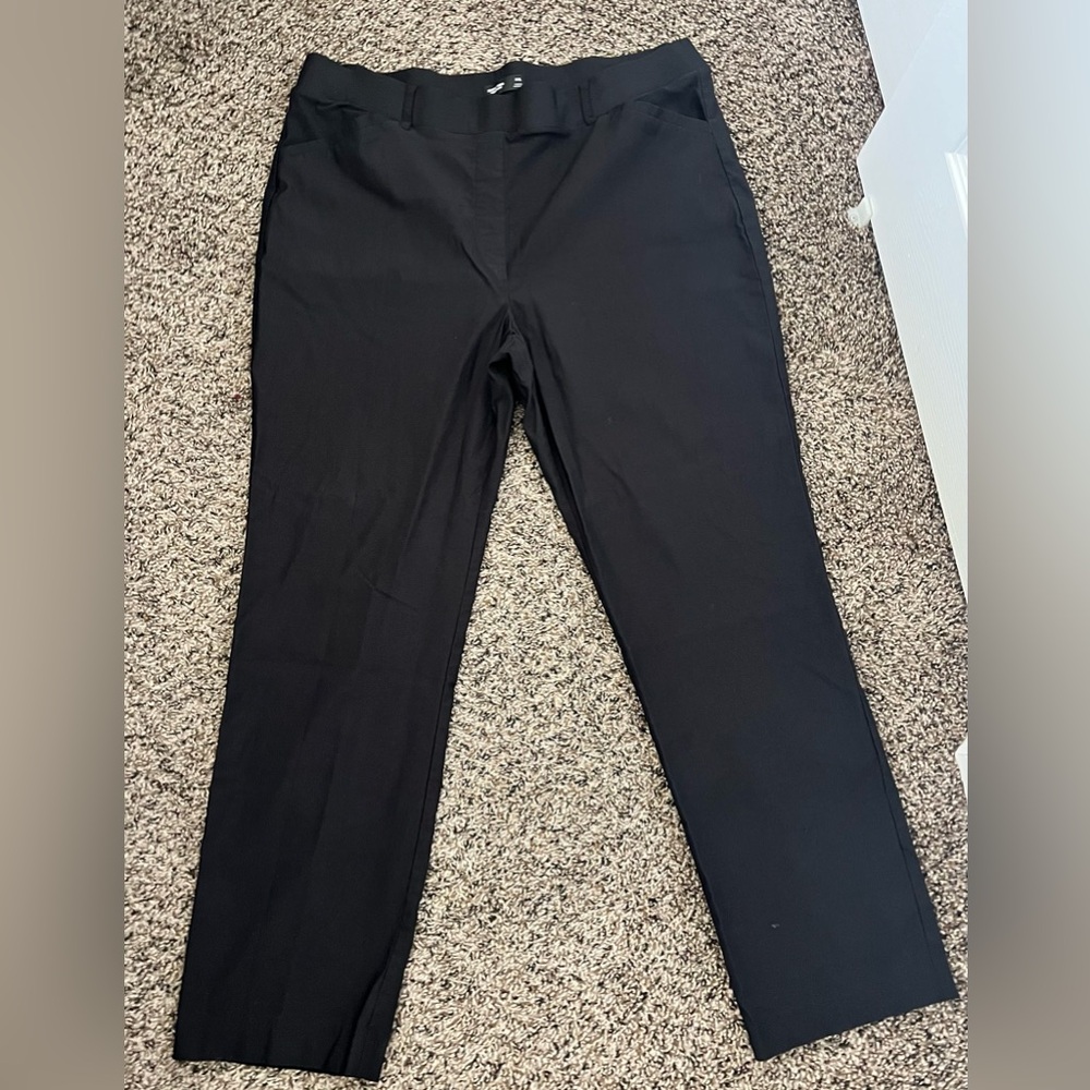 Simply Vera Vera Wang Men’s Black Dress Pants | Straight Leg | XXL